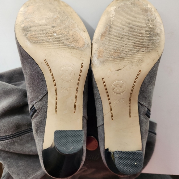 Michael Kors Grey Leather Boots - Picture 8 of 8